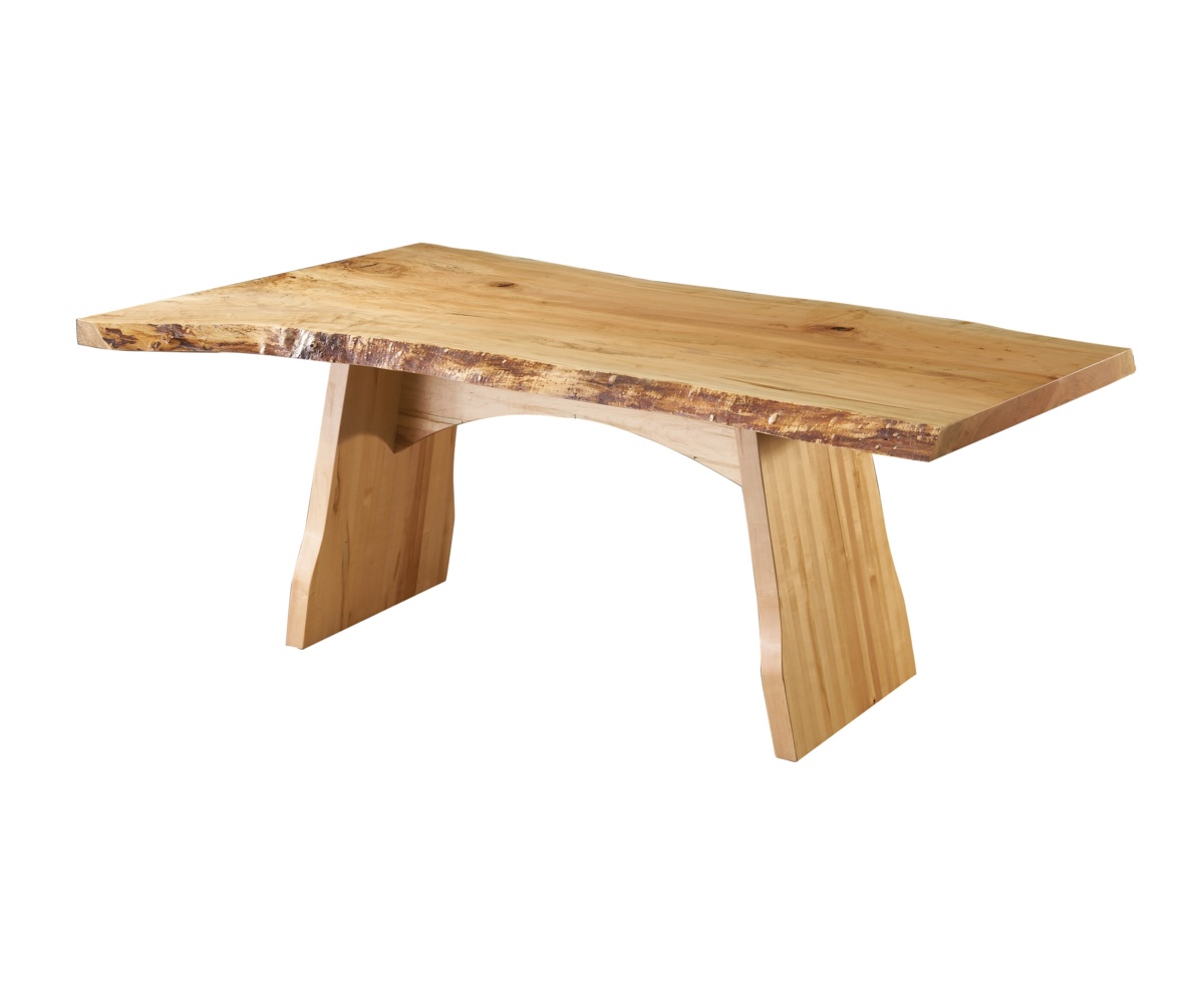 Wm36X78L Wormy Maple Slab Table