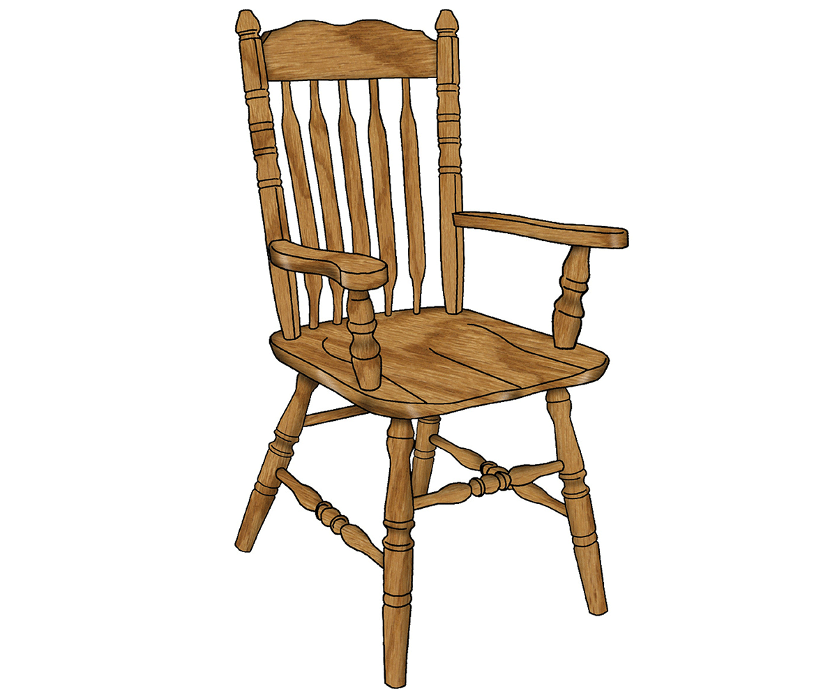 Bent Arm Chair