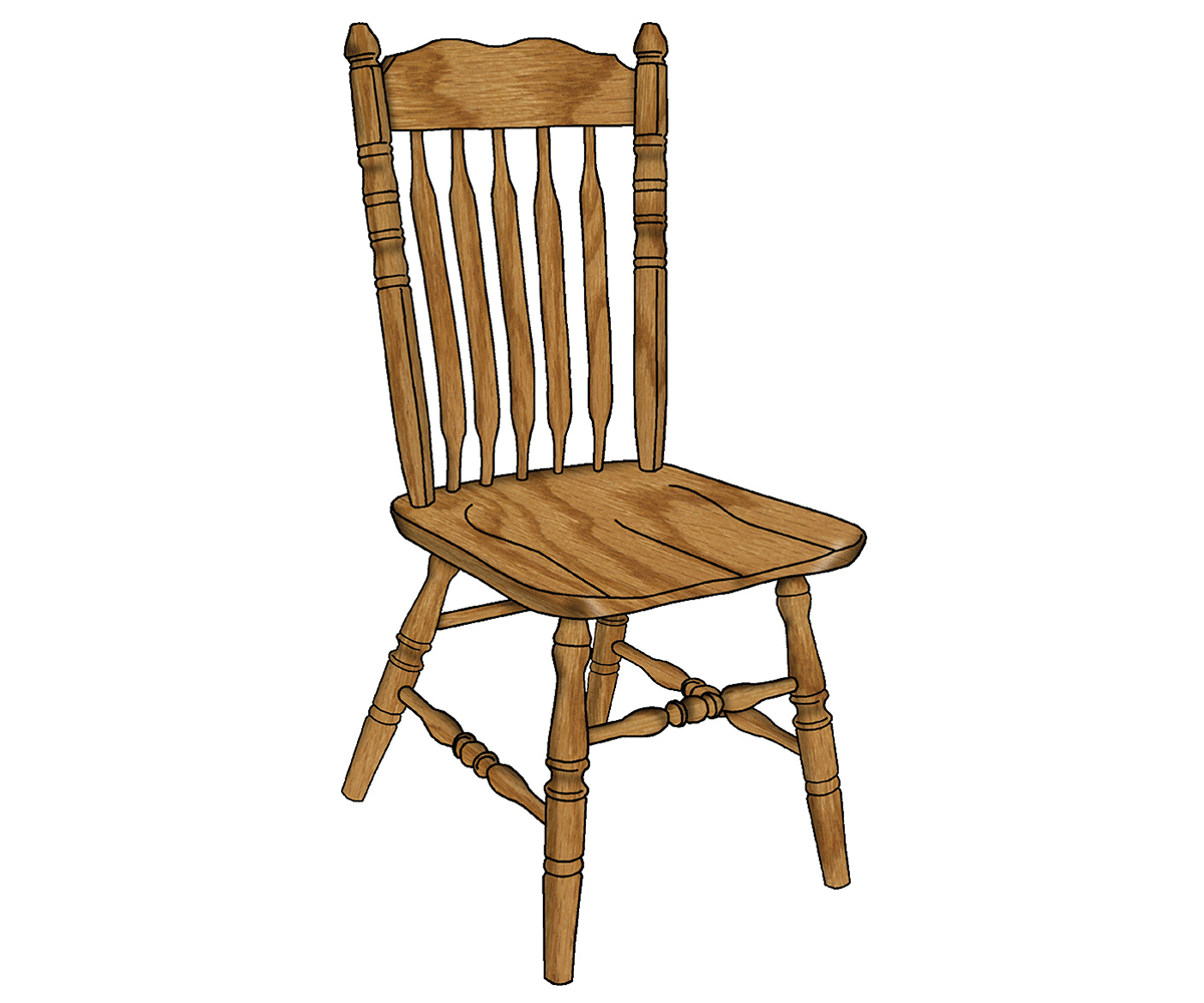Bent Cattail Side Chair