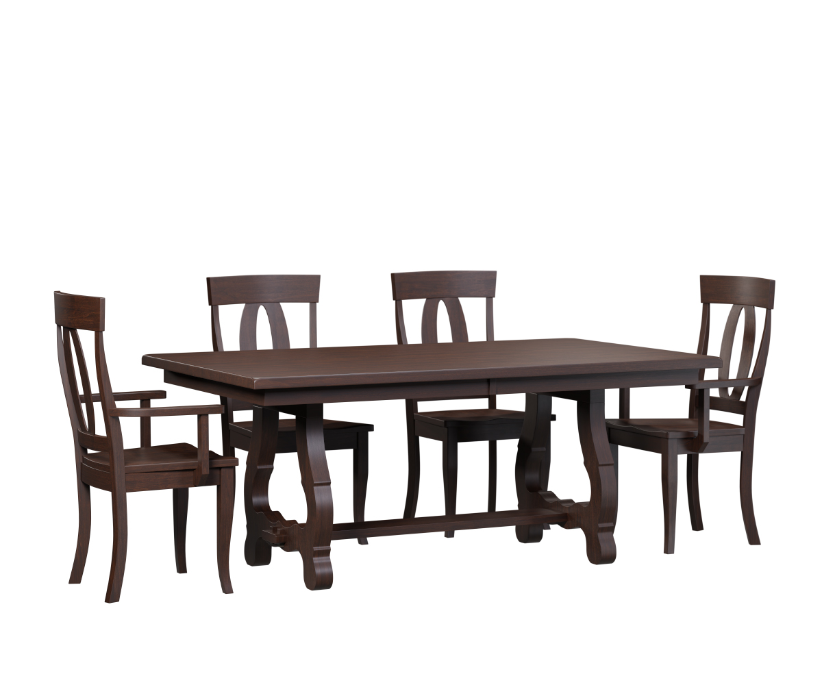 Cascade Trestle Table Solo Chair