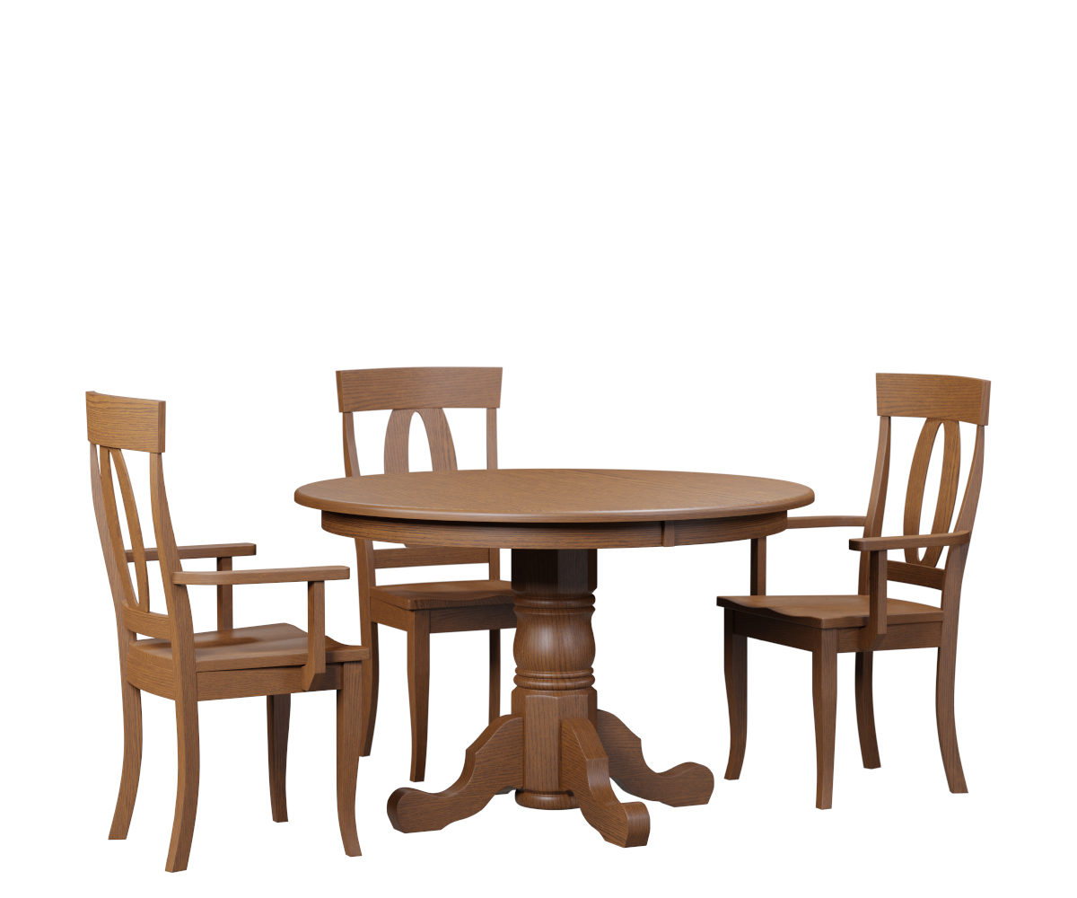 Standard Single Pedestal Solo Chair Group Setting